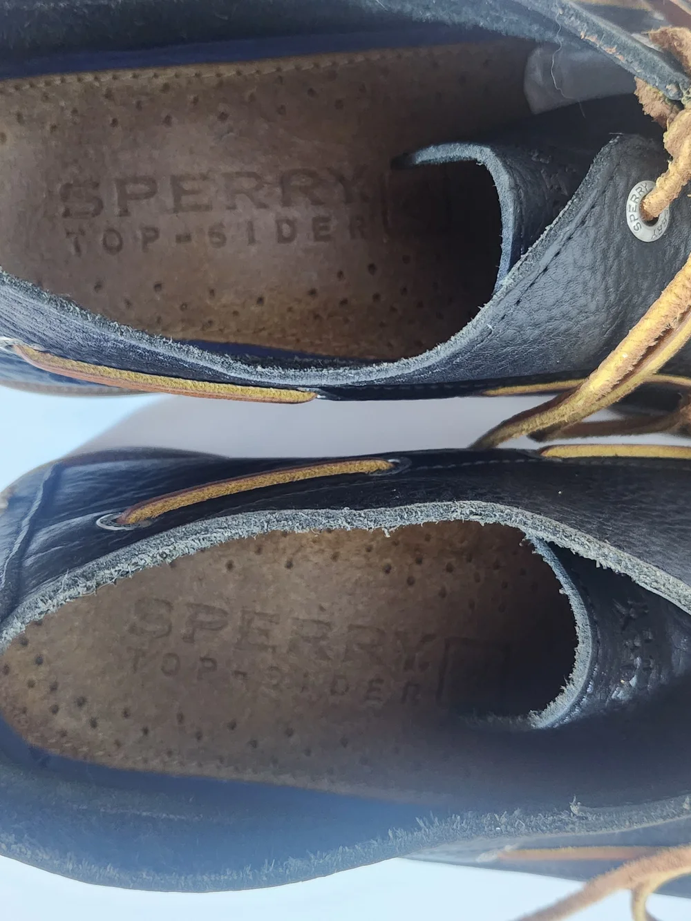 Sperry Mens Black Leather Lace-up Chukka Boots Size 13